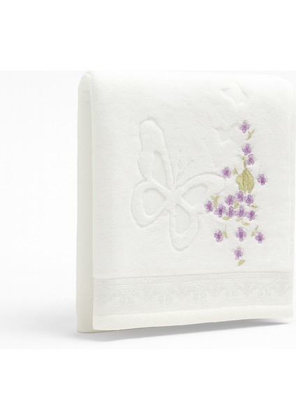 Jasmin Kadife %100 Pamuklu Yumuşak Desenli Havlu 50×90