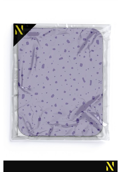 Mor Desenli Ergonomik Mouse Pad - 23 cm x 19 cm - Kaydırmaz Taban Ev ve Ofis Kullanımı Için Ideal Fare Altlığı Mousepad