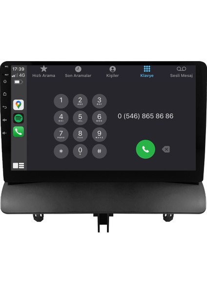 Ford Courier Titanium Android Multimedya Sistemi (2013-2024) CRV-4862XR modelleri