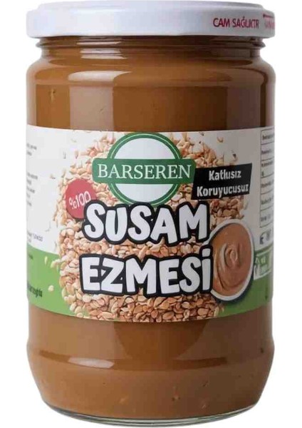 Susam Ezmesi 600 gr Yerli Cam Kavanoz