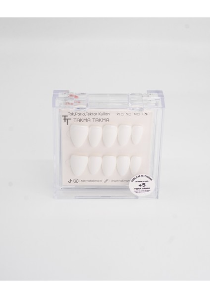 Tekrar Kullanılabilir El Yapımı Protez Takma Tırnak TT1423 - Gizem Dokusu 15'li fırsatları