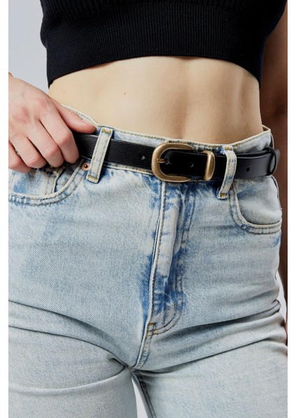 Hakiki Deri Kadın Kemer 2,5 cm Eskitme Sarı Tokalı fiyatları