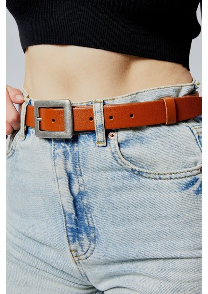 Hakiki Deri Kadın Kemeri 3cm Eskitme Toka Taba fiyatları