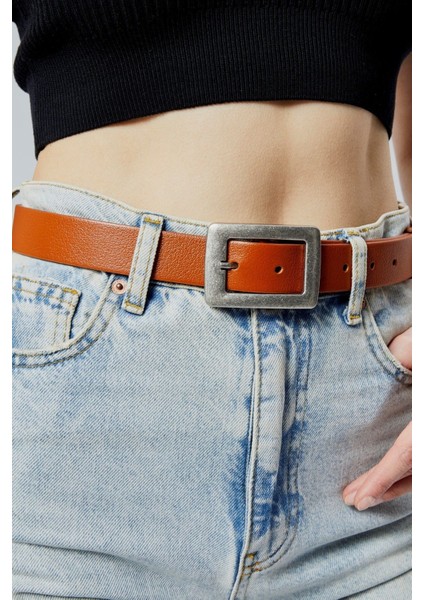 Hakiki Deri Kadın Kemeri 3cm Eskitme Toka Taba modelleri