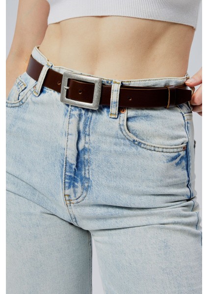 Hakiki Deri Kadın Kemeri 3cm Eskitme Toka modelleri