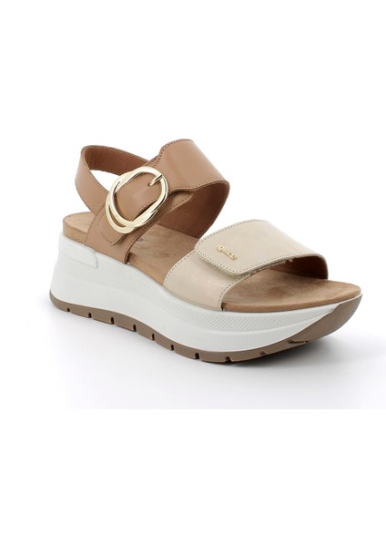 Kadın Sandalet 7677644 Igı&co Drn 76776 Vıt.lam.fog/nap Platino Biscott