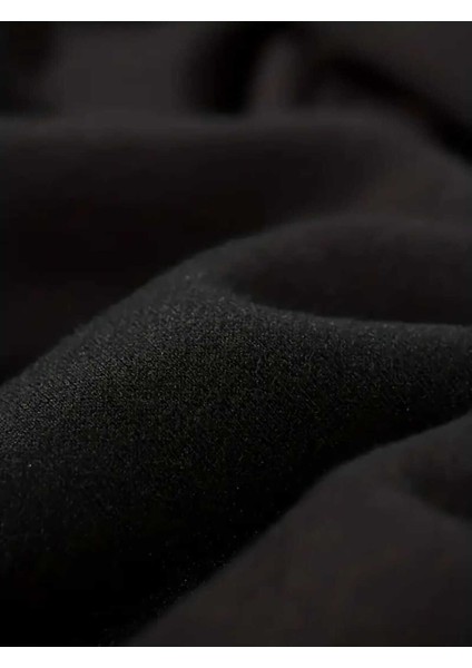 We're Pleasing Baskılı Bisiklet Yaka Siyah Sweatshirt indirimleri