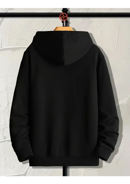 Çince Yazılı Efsane Desen Yumuşacık 2 Iplik Şardonlu Kapüşonlu Cepli Sweatshirt fiyatları