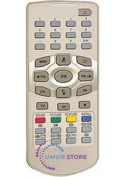 LCD Rc 1091 Uydu Kumandası