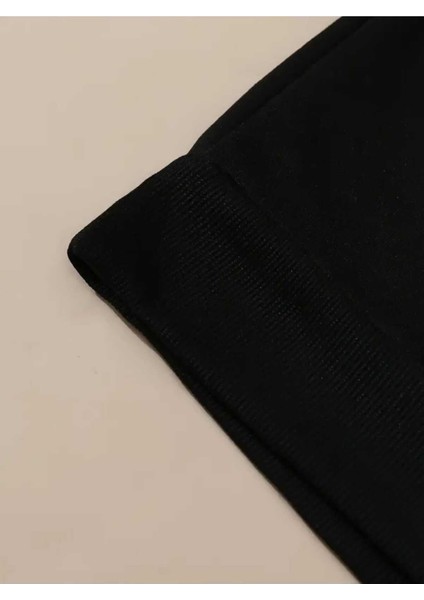 Horror Princess Arka Baskılı Kapüşonlu Cepli Pamuklu Siyah Sweatshirt fırsatları