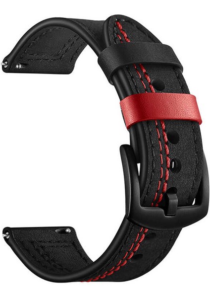 Amazfit Gtr (42MM) Uyumlu 20MM Suni Deri Pu Kordon-19 Siyah indirimleri