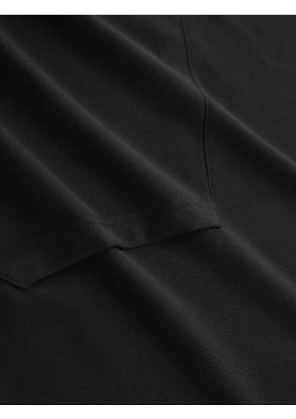 I Am Music Arka Baskılı Kapüşonlu Cepli Pamuklu Siyah Sweatshirt fırsatları