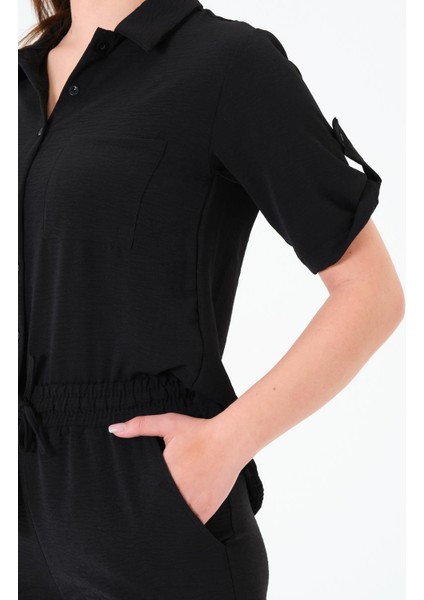 Ayrobin Kısa Kollu Gömlek Siyah fırsatları