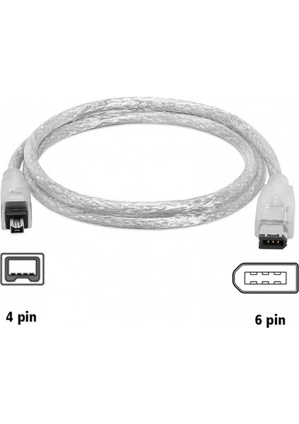 Firewire 6 Pin To 4 Pin Kablo 1394 Firewire 600400 Kablo 1 M fırsatları