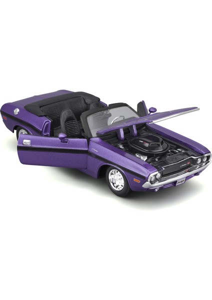 1:24 1970 Dodge Challenger R/t Convertible Model Araba 31264 - Metalik Mor fiyatları