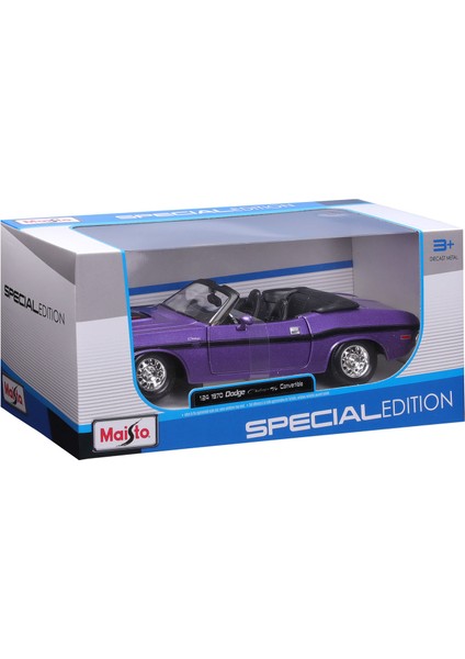 1:24 1970 Dodge Challenger R/t Convertible Model Araba 31264 - Metalik Mor indirimleri