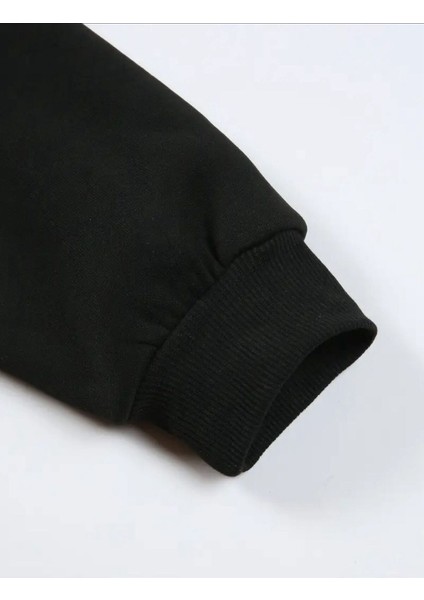 Books Baskılı Bisiklet Yaka Siyah Sweatshirt modelleri