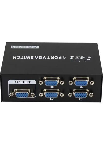 VGA Switch Çoklayıcı Anahtarlı Manuel VGA Çoğaltıcı 4 Port 4 Kasa 1 Ekran fiyatları