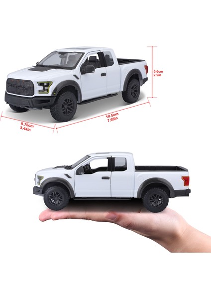 1:24 2017 Ford Raptor Model Araba 31266 - Beyaz fırsatları