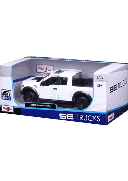 1:24 2017 Ford Raptor Model Araba 31266 - Beyaz indirimleri