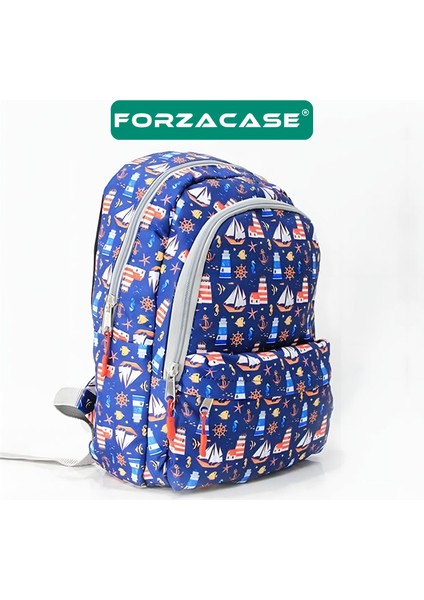 3 Bölmeli Askılı Çocuk Okul Çantası ve Kalemlik Seti Deniz Temalı Sırt Çanta - FC1110 fiyatları