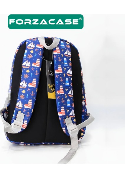 3 Bölmeli Askılı Çocuk Okul Çantası ve Kalemlik Seti Deniz Temalı Sırt Çanta - FC1110 fırsatları