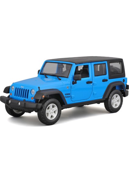1:24 2015 Jeep Wrangler Unlimited Model Araba 31268 - Mavi