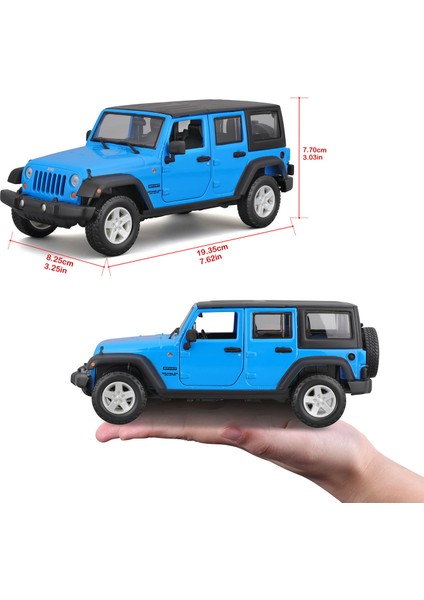 1:24 2015 Jeep Wrangler Unlimited Model Araba 31268 - Mavi fırsatları