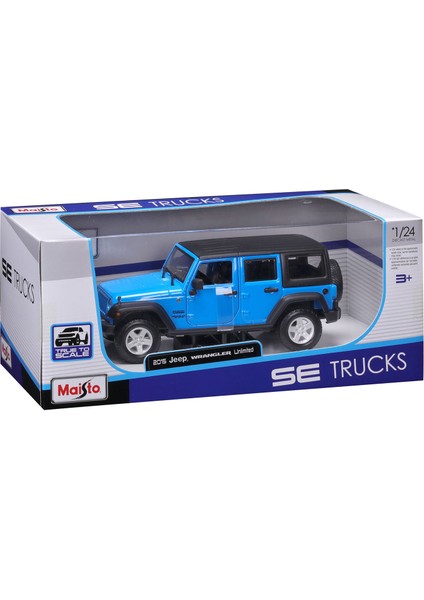 1:24 2015 Jeep Wrangler Unlimited Model Araba 31268 - Mavi indirimleri