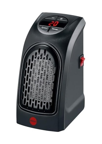 Lua 400W Elektrikli Masaüstü Küçük Fanlı Isıtıcı Masa Altı Ayak Için Fan Isıtıcı Ofis ve Ev Için Ortam Isıtıcı Fan - Siyah, Taşınabilir, Hızlı Isıtma modelleri