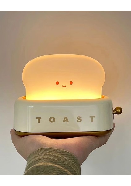 Sarı Tost Gece Lambası – Şarjlı & Pilli Sevimli LED Işık,hediyelik LED Lamba modelleri