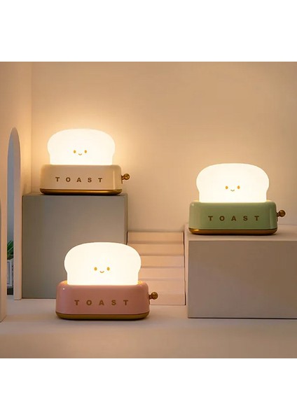 Sarı Tost Gece Lambası – Şarjlı & Pilli Sevimli LED Işık,hediyelik LED Lamba indirimleri