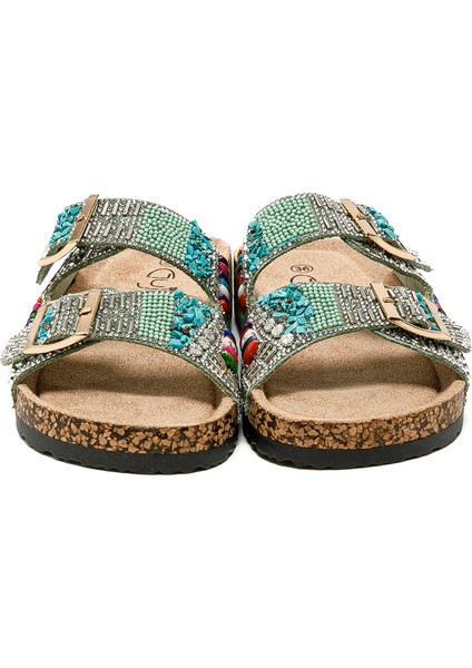 Kadın Terlik 25Y102-2 Ys Guja Yeşil fırsatları