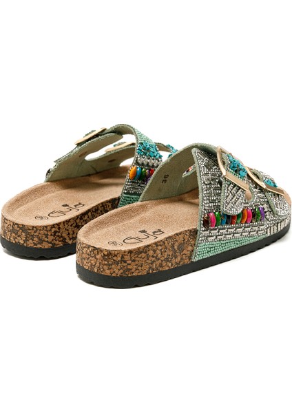 Kadın Terlik 25Y102-2 Ys Guja Yeşil indirimleri