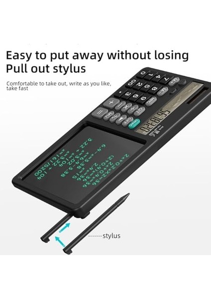 El Yazma LCD Not Defteri ile 12 Basamaklı Masaüstü Hesap Makinesi. Ofis, Okul, Ev Için Güneş Enerjili Standart Fonksiyon Hesaplayıcısı modelleri