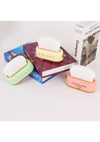 Sevimli Pembe Tost Gece Lambası - Dokunmatik LED Oda Aydınlatma modelleri