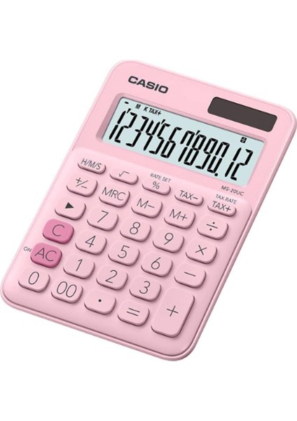 MS-20UC-PK-N-DC Casio Mini Masa Hesap Makinesi Pembe