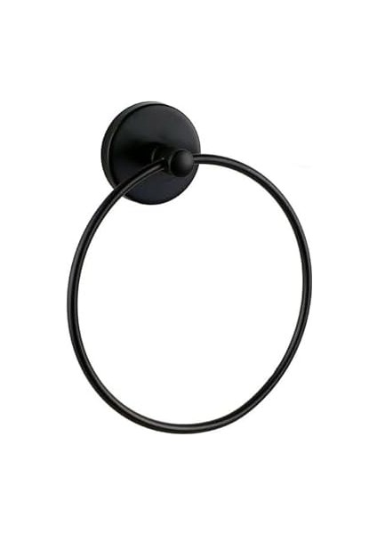 Aksesuar Seti Yuvarlak Havluluk Kapaklı Tuvalet Kağıtlığı 3 Lü Set Siyah modelleri