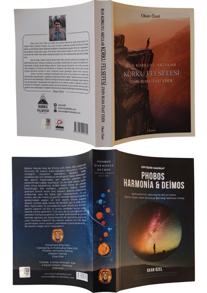 Diptedir Hakikat + Korku Felsefesi - Okan Özel 2 Kitap Bir Arada modelleri