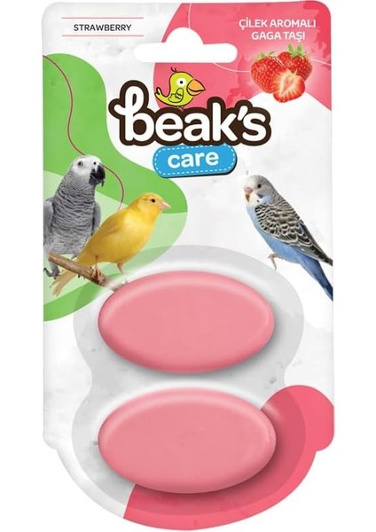 Çilek Aromalı Gaga Taşı Ikili