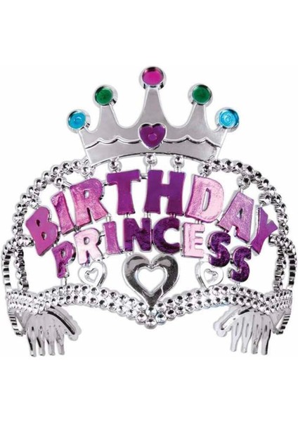 Birthday Prenses Yazılı Çocuk Parti Tacı fiyatları