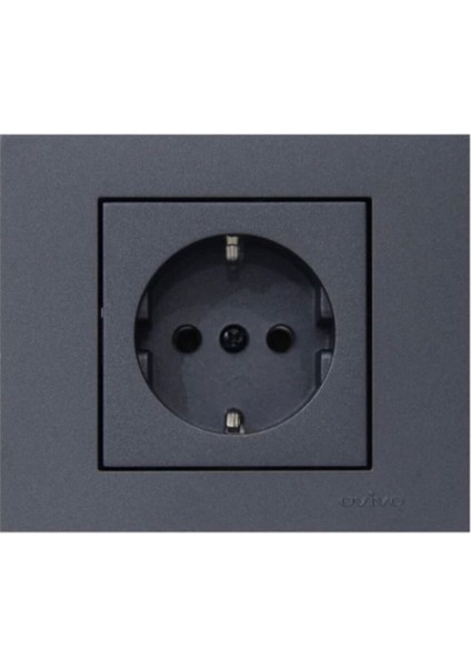 Grano Füme Topraklı Priz