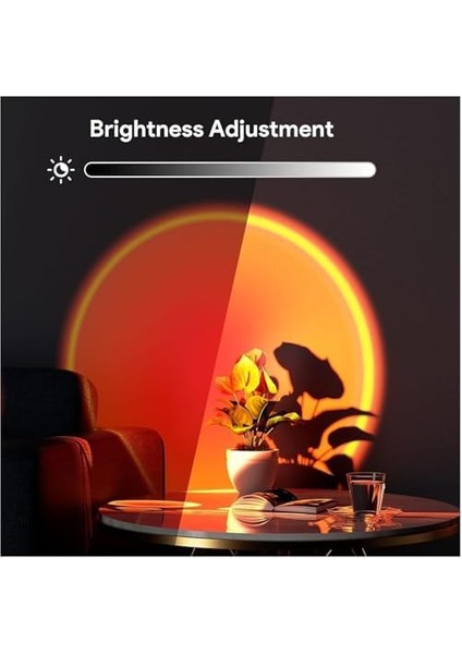 Rgb Sunset Gün Batımı Projektör, 16 Renk Modlu, LED Ambiyans Işığı, Hd Kristal Lens, 360° Döner Başlık, Uzaktan Kumandalı, Ayarlanır Parlaklık, Fotoğraf ve Sosyal Medya Için Dekoratif Lamba modelleri