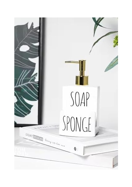 Banyo Mutfak Sıvı Katı Sabunluk Beyaz modelleri