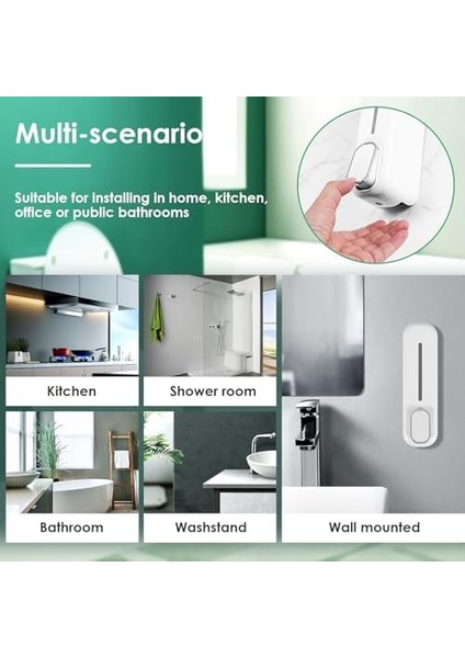 Sabun Duvara Monte Tutucu, 350 ml El Sıvı Şampuan Duş Jeli Banyo Mutfak Ofis Için fiyatları