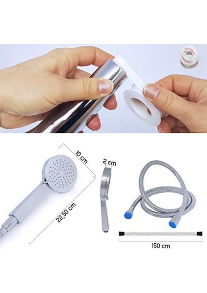 Bagno Smile El Duşu Set 2 Parça - Duş Başlığı - Spiral Hortumu Set modelleri