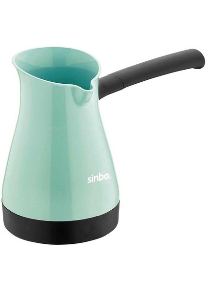 SCM-2955 Türk Kahve Makinesi - Elektrikli Cezve, 5 Fincan Kapasite, 400 ml Su Kapasitesi, Paslanmaz Çelik, Yeşil, 1000W