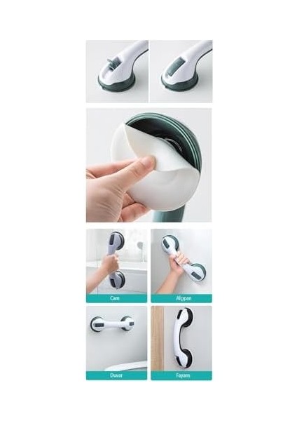 Banyo Tutacağı - Kayma Düşme Önleyici Kilitli Tutunma Barı modelleri