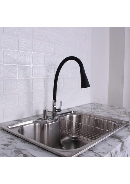 Esnek Silikon Musluk Başlığı - Kıvrılabilir ve Oynar Başlıklı, Musluk Uzatma Aparatı | Mutfak ve Banyo Bataryaları Için Ayarlanabilir Su Yönlendirici 52 cm Siyah fiyatları