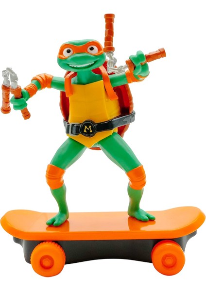 Mutant Ninja Turtles Tmnt Kaplumbağalar Çek Bırak Kaykay Figür Mikey